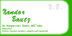 nandor bautz business card